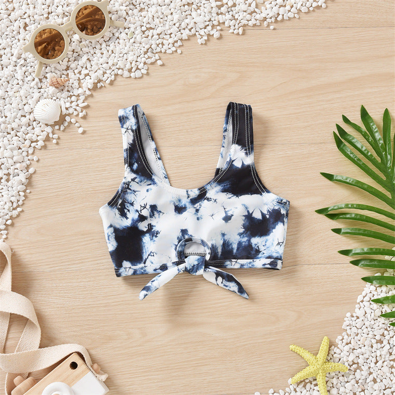 Wholesale Kids Split Polyester Swimwear